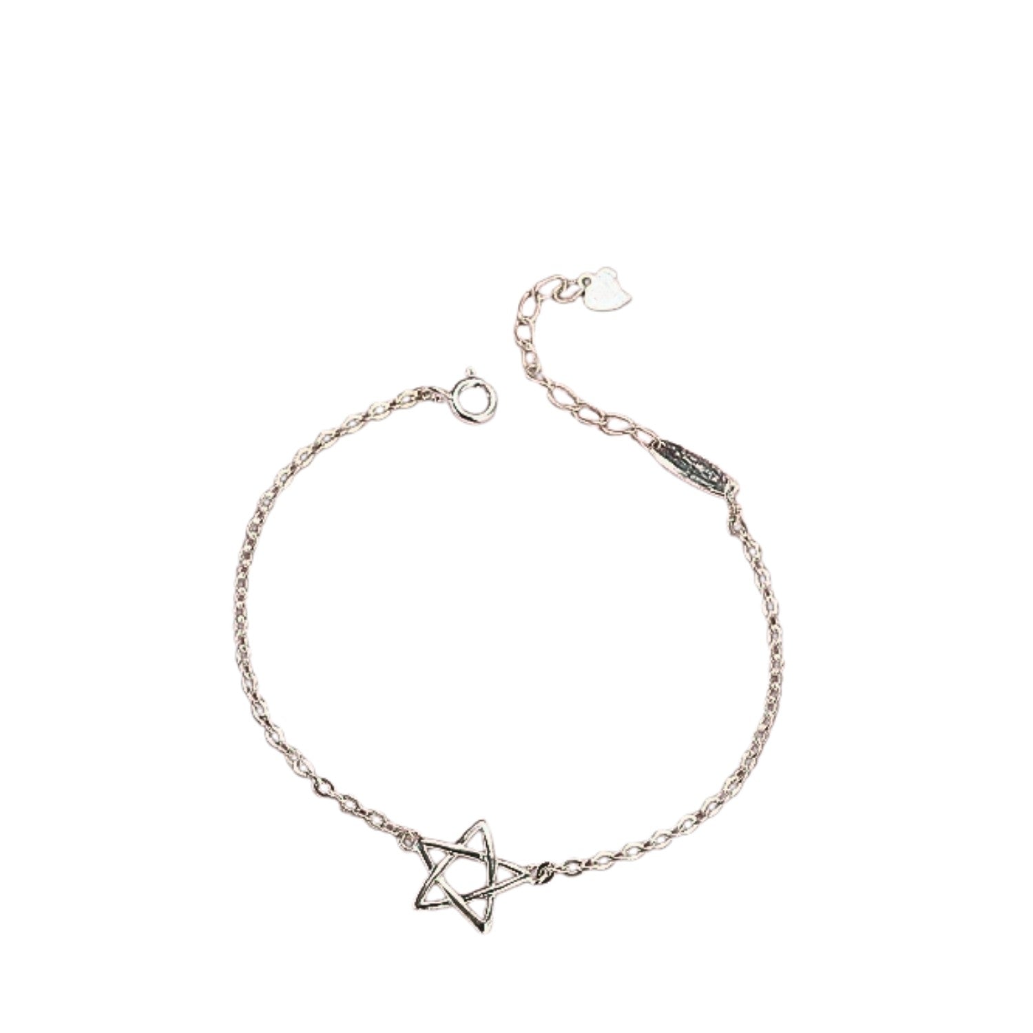 Handcrafted 925 Sterling Silver Star-shaped Bracelet