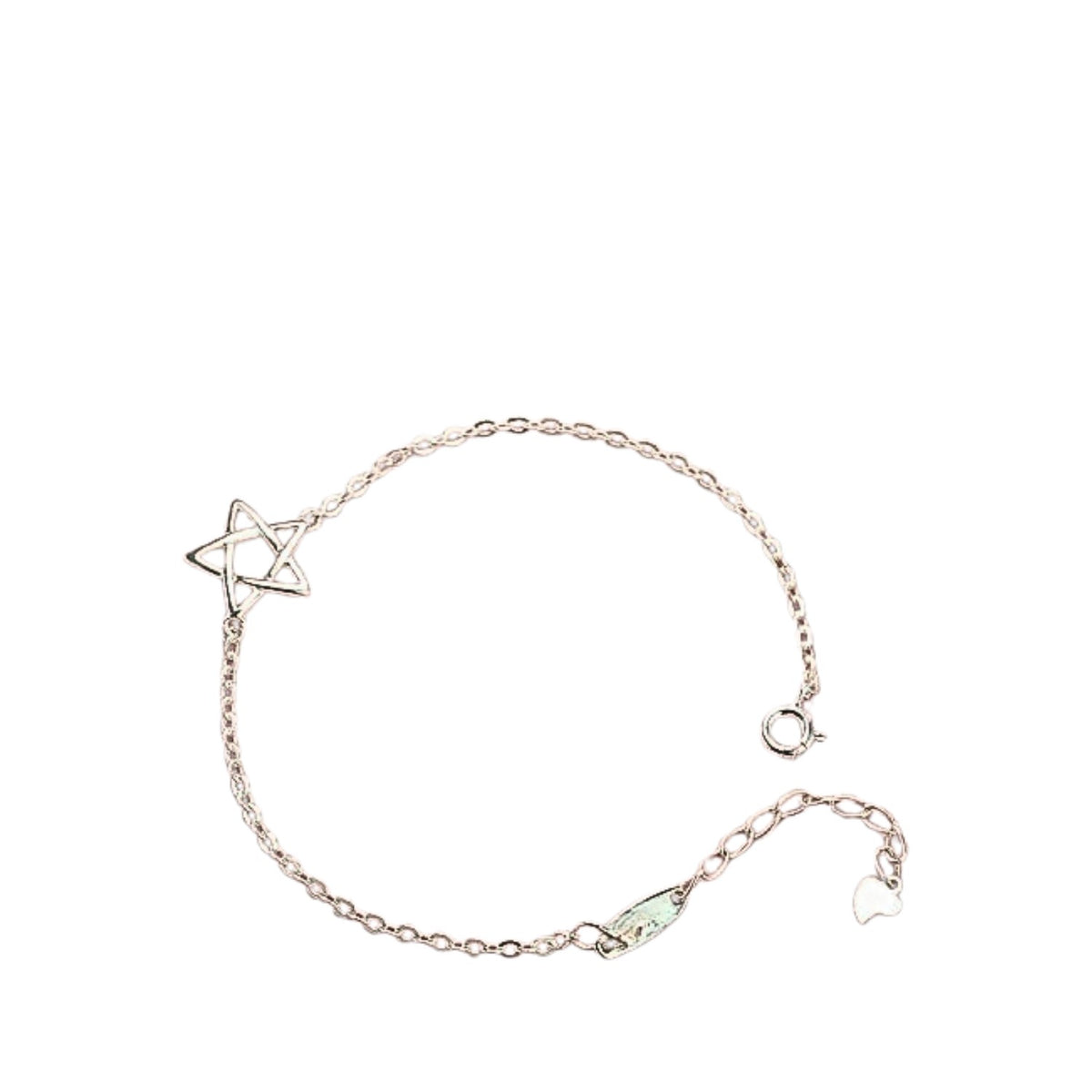 Handcrafted 925 Sterling Silver Star-shaped Bracelet