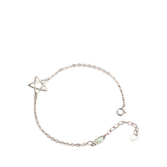 Handcrafted 925 Sterling Silver Star-shaped Bracelet