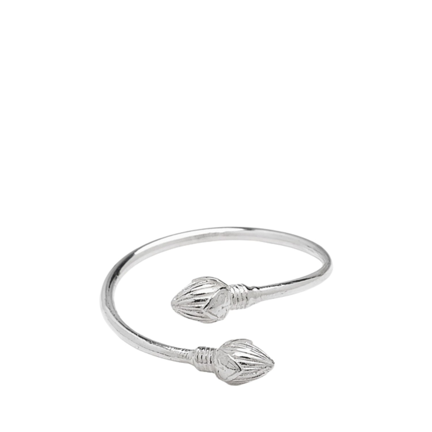 Handcrafted 925 Sterling Silver Women's Lotus Flower Ring