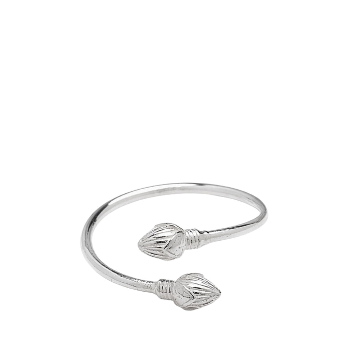 Handcrafted 925 Sterling Silver Women's Lotus Flower Ring