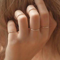 Handcrafted 925 Sterling Silver Women's Round Ring