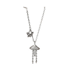 Handcrafted 925 Sterling Silver Women's Cone-Shaped Necklace
