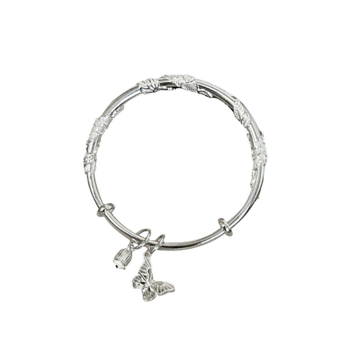 Handcrafted 999 Fine Silver Bracelet 129