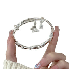 Handcrafted 999 Fine Silver Bracelet 129