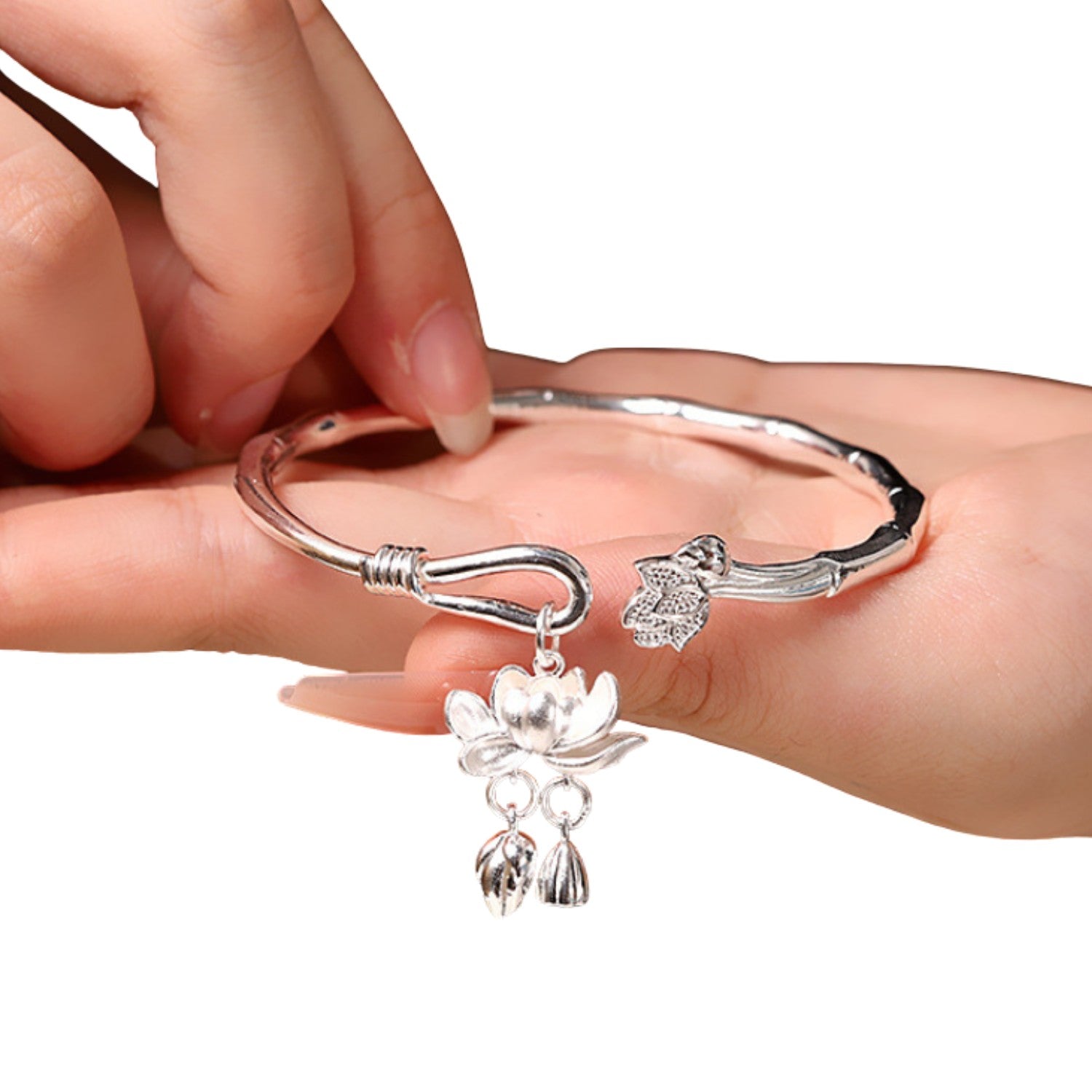 Handcrafted 999 Fine Silver Bracelet 132