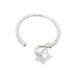 Handcrafted 999 Fine Silver Bracelet 133