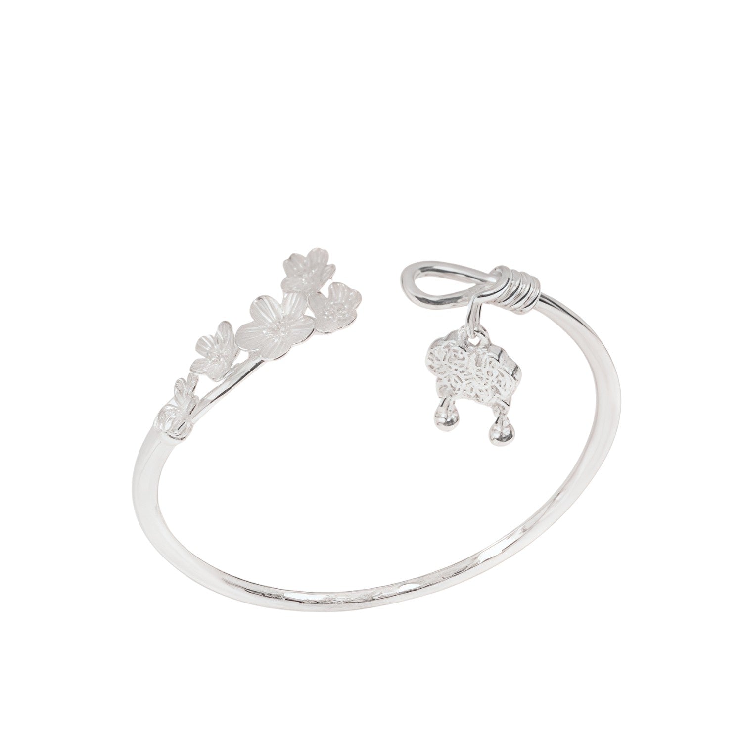Handcrafted 999 Fine Silver Bracelet 137
