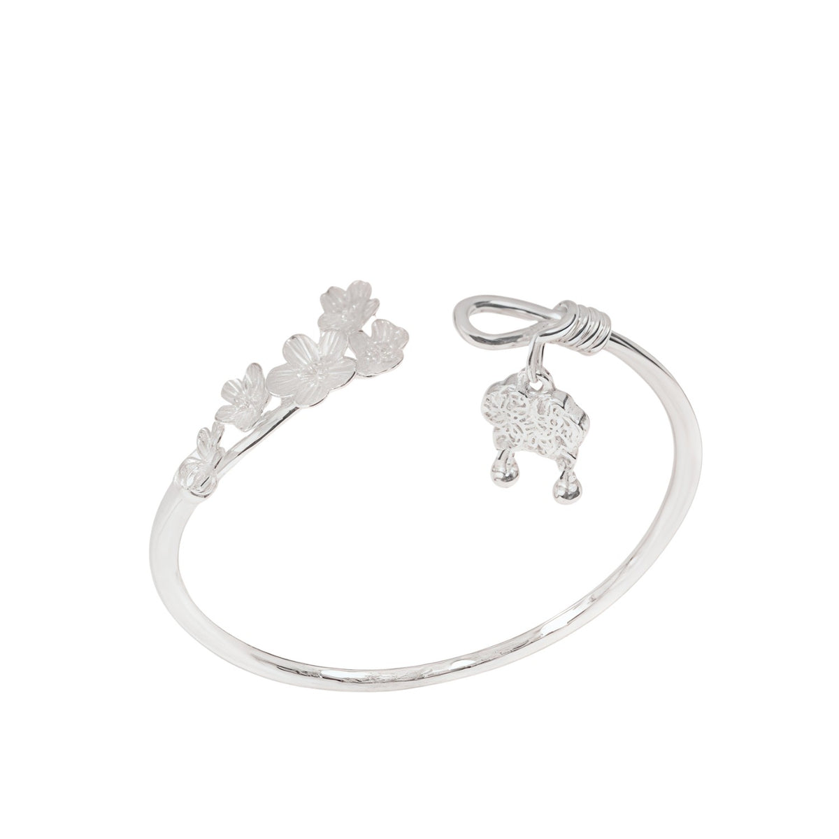 Handcrafted 999 Fine Silver Bracelet 137