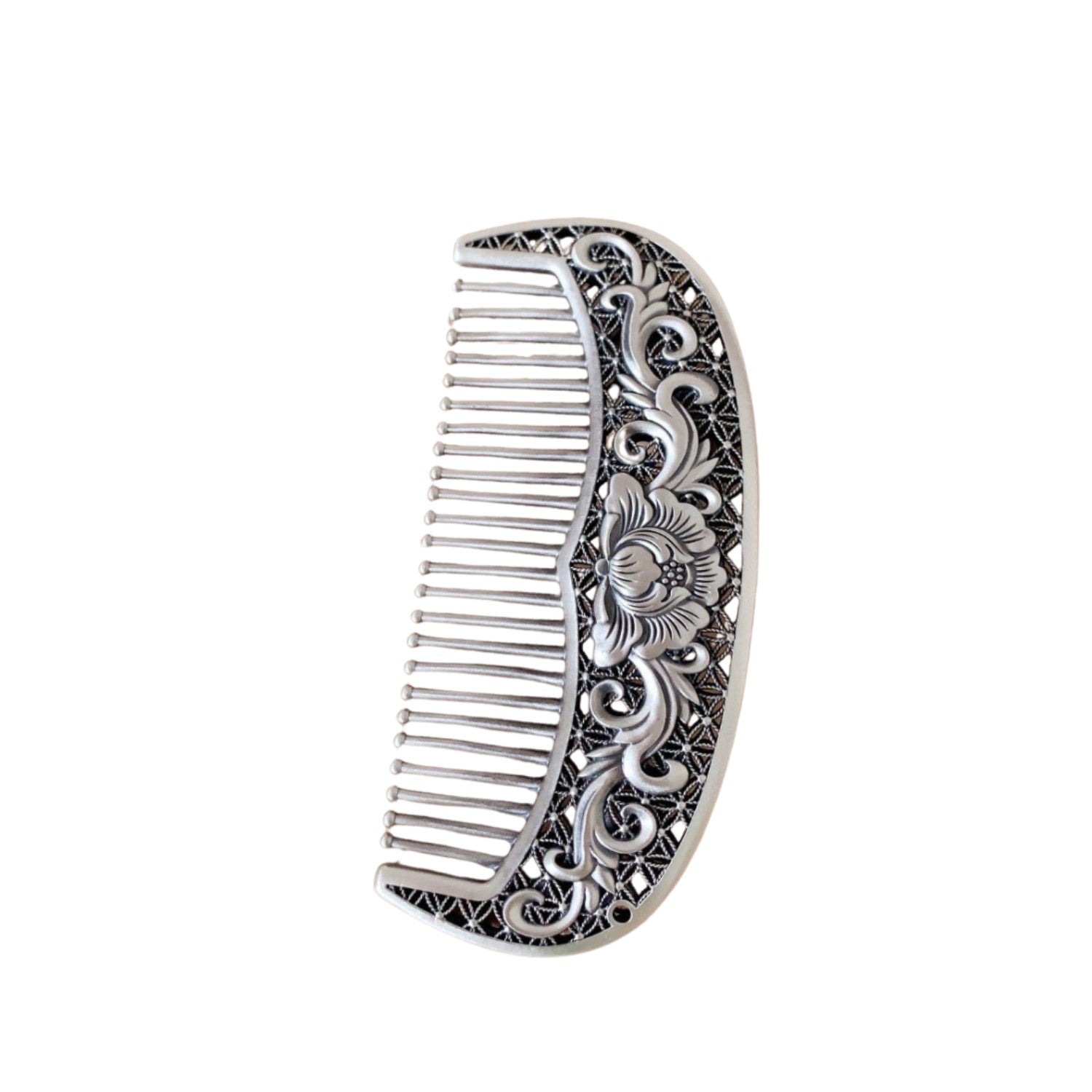 Handcrafted 999 Fine Silver Comb 10