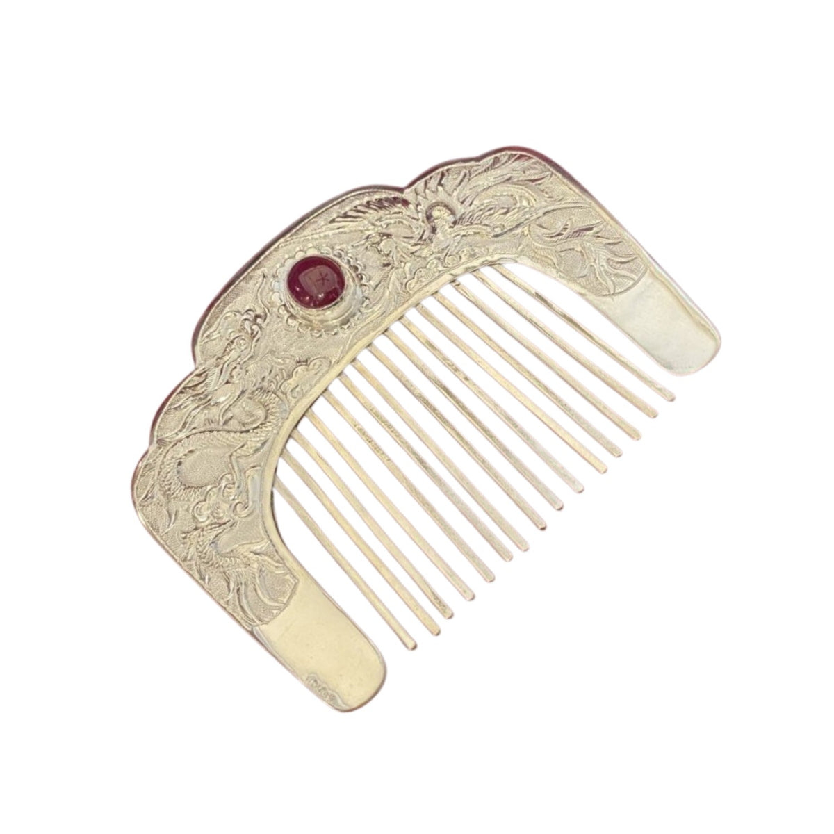 Handcrafted 999 Fine Silver Comb 6