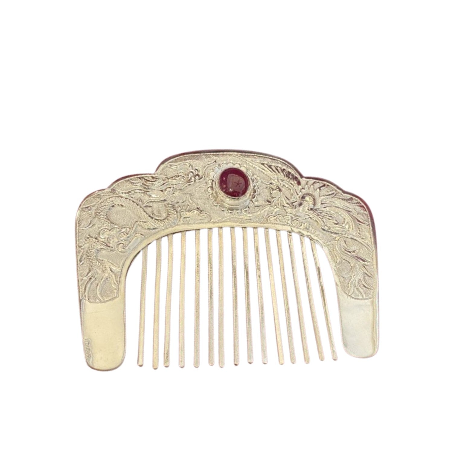 Handcrafted 999 Fine Silver Comb 6