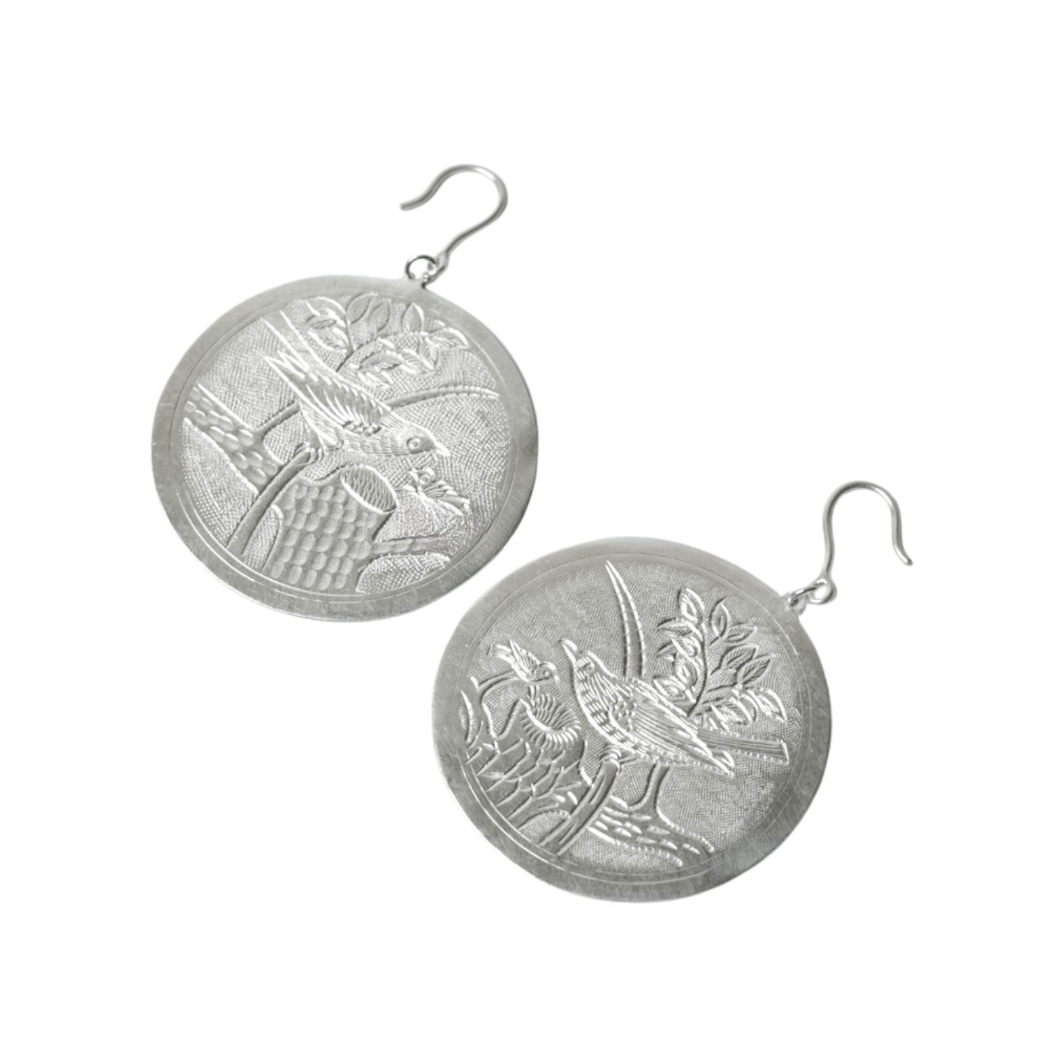 Handcrafted 999 Fine Silver Earring 12