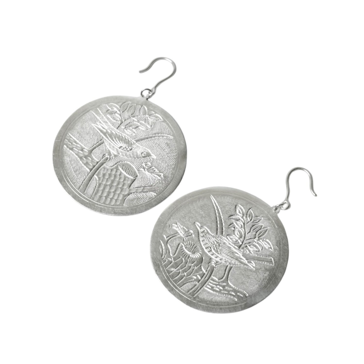 Handcrafted 999 Fine Silver Earring 12