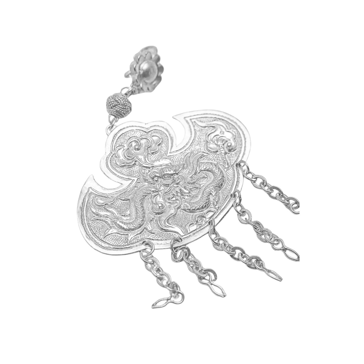Handcrafted 999 Fine Silver Earring 2