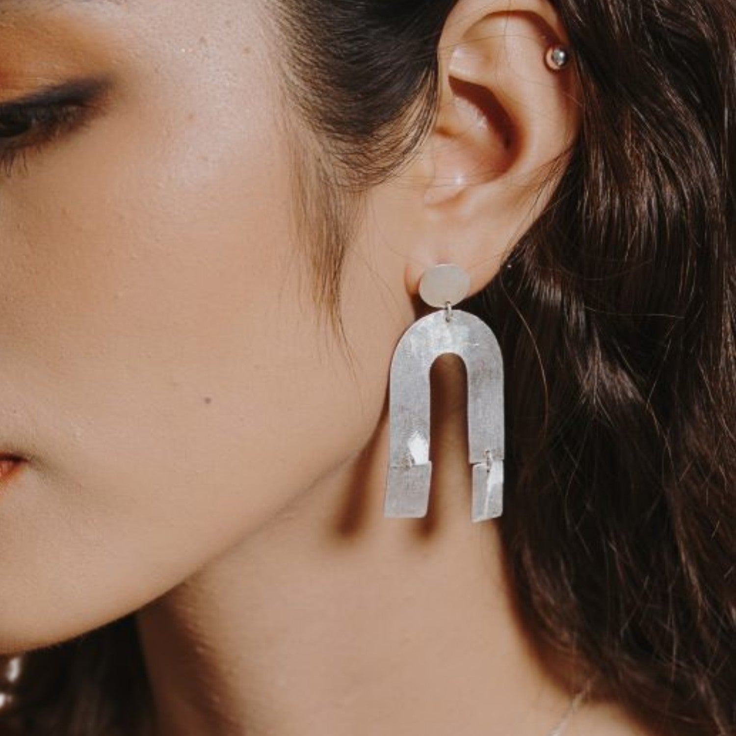 Handcrafted 999 Fine Silver Earring 36
