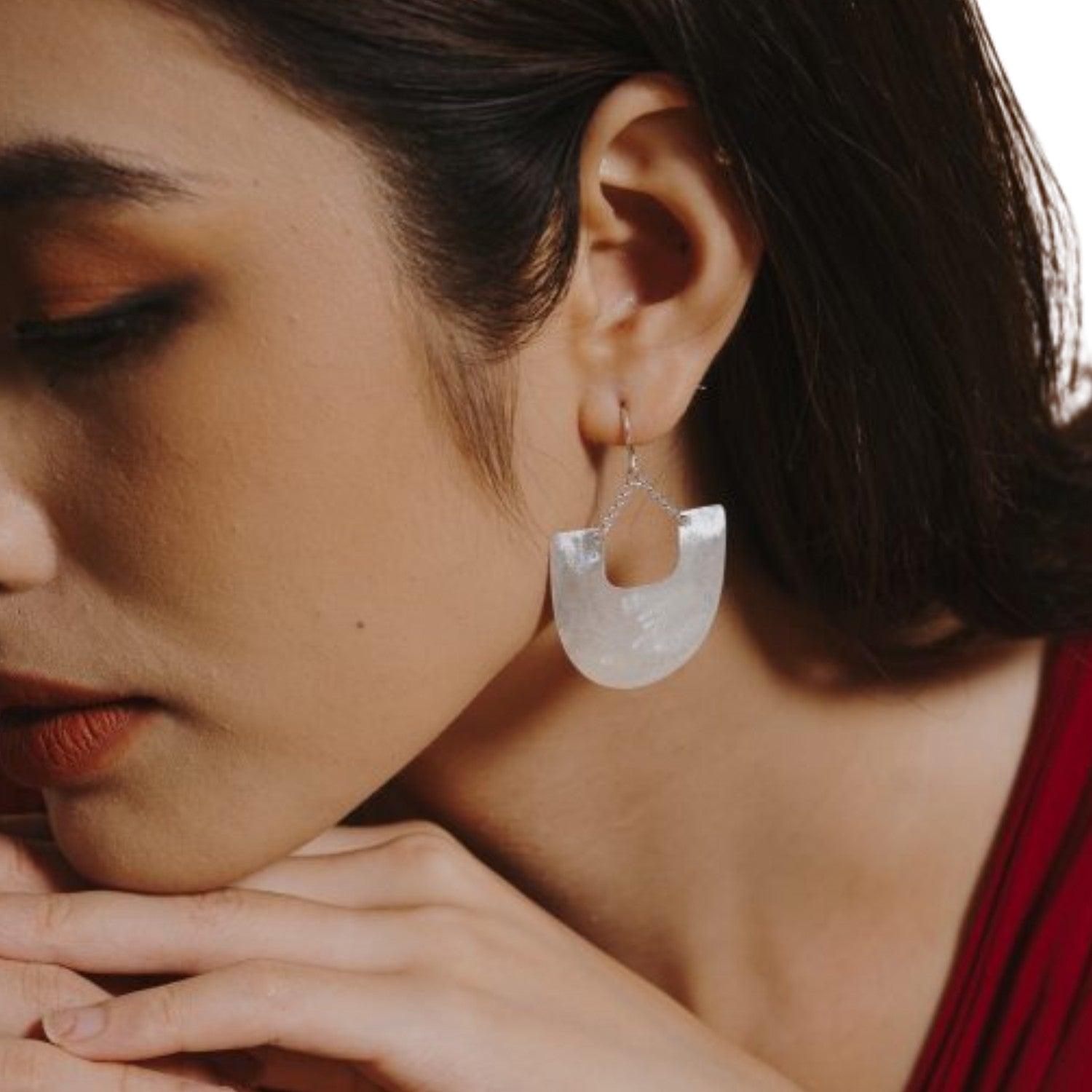 Handcrafted 999 Fine Silver Earring 43
