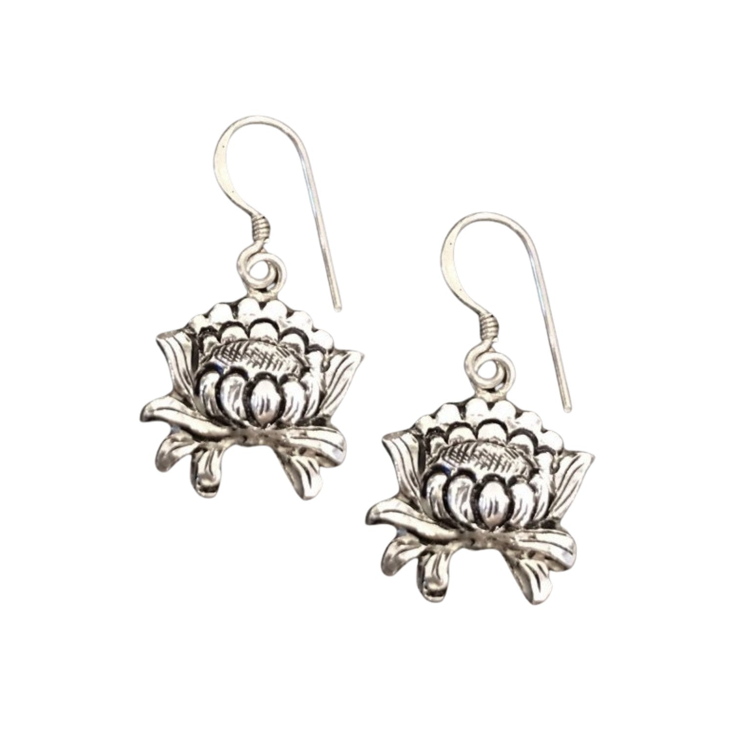 Handcrafted 999 Fine Silver Earring 45
