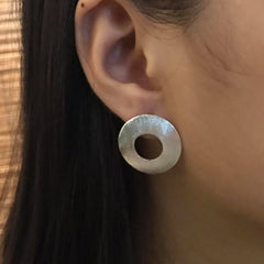 Handcrafted 999 Fine Silver Earring 47