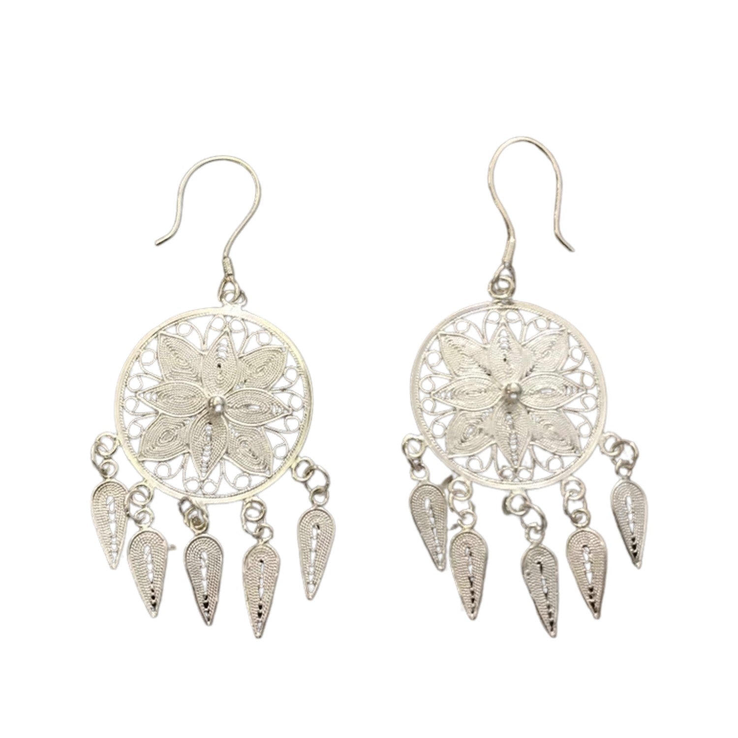 Handcrafted 999 Fine Silver Earring 49