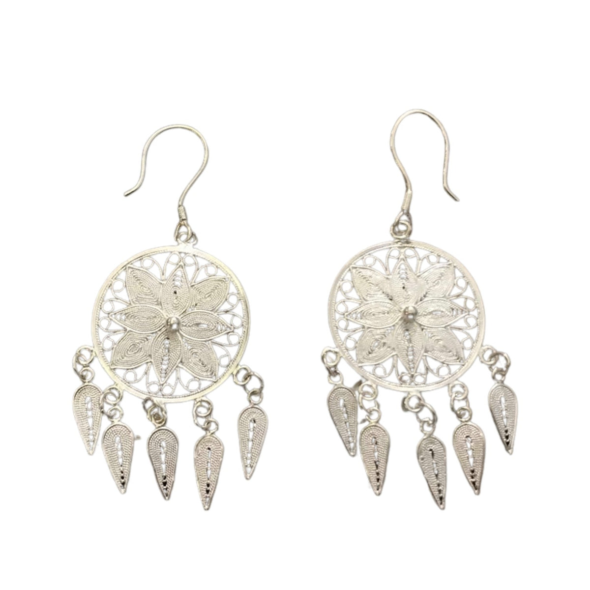 Handcrafted 999 Fine Silver Earring 49