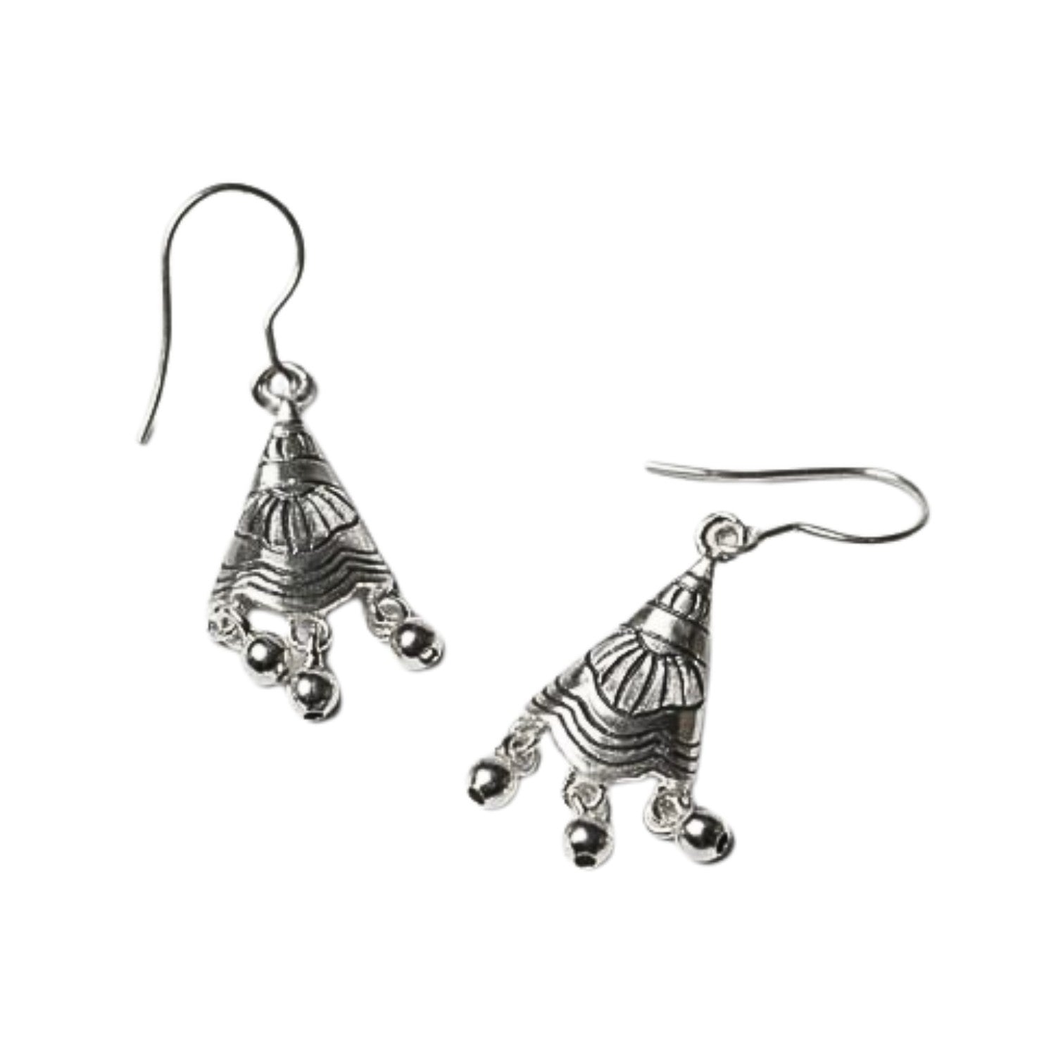 Handcrafted 999 Fine Silver Earring 53