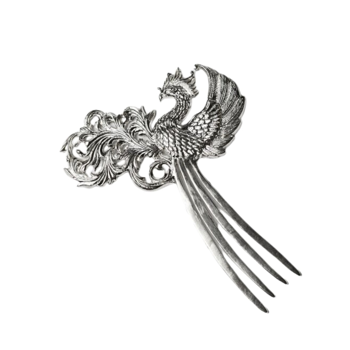 Handcrafted 999 Fine Silver Hair Stick 12