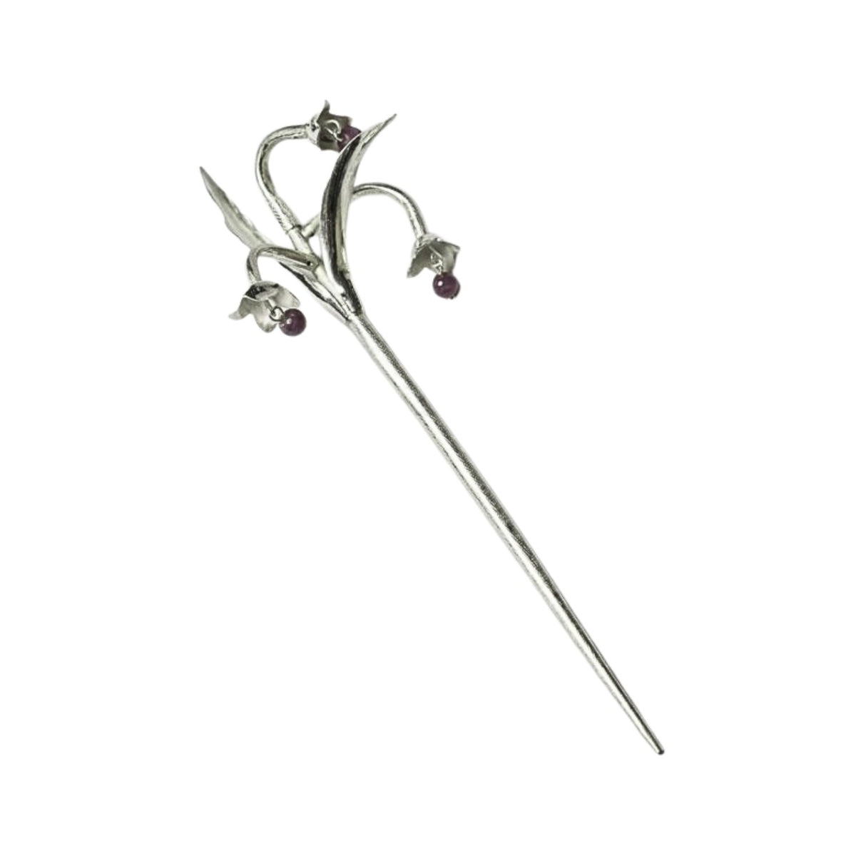 Handcrafted 999 Fine Silver Hair Stick 22