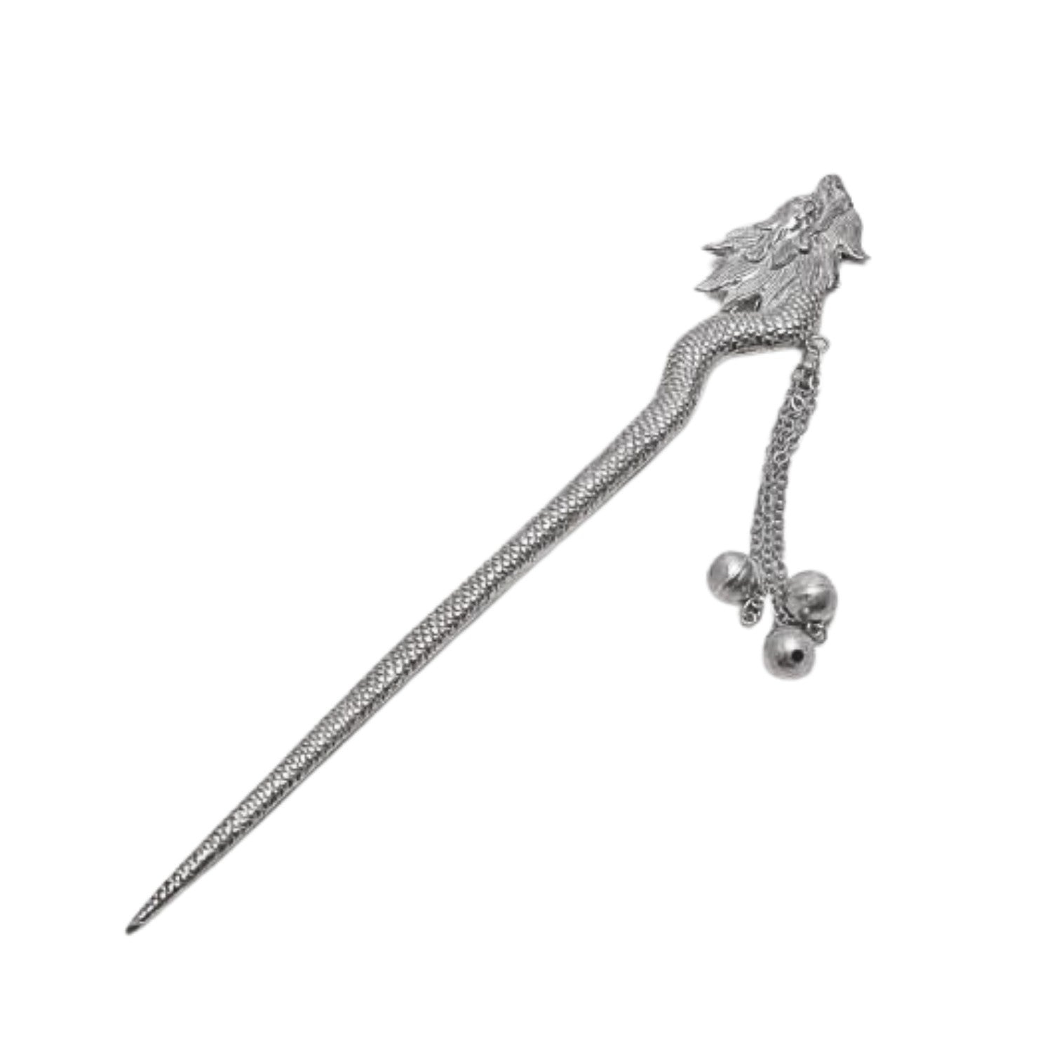 Handcrafted 999 Fine Silver Hair Stick 4
