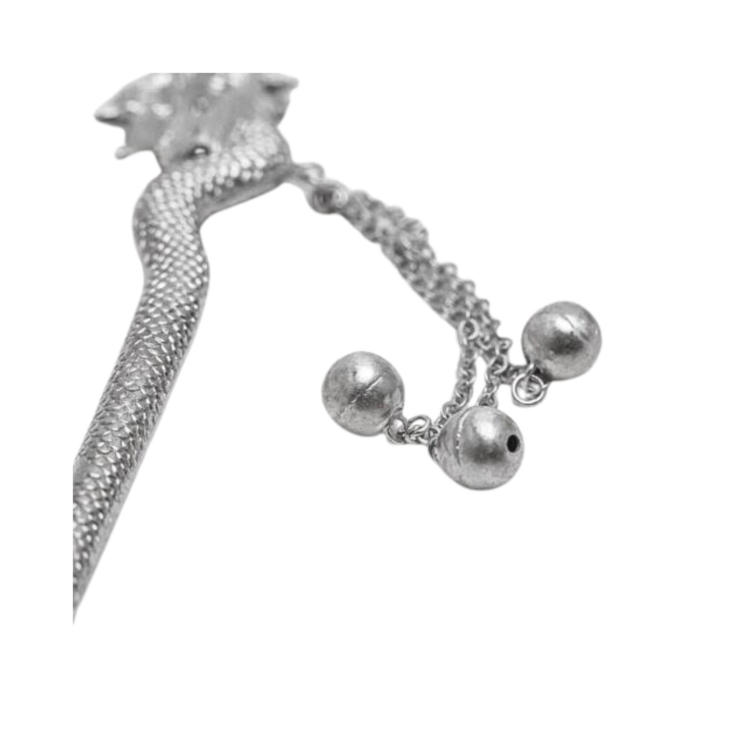 Handcrafted 999 Fine Silver Hair Stick 4