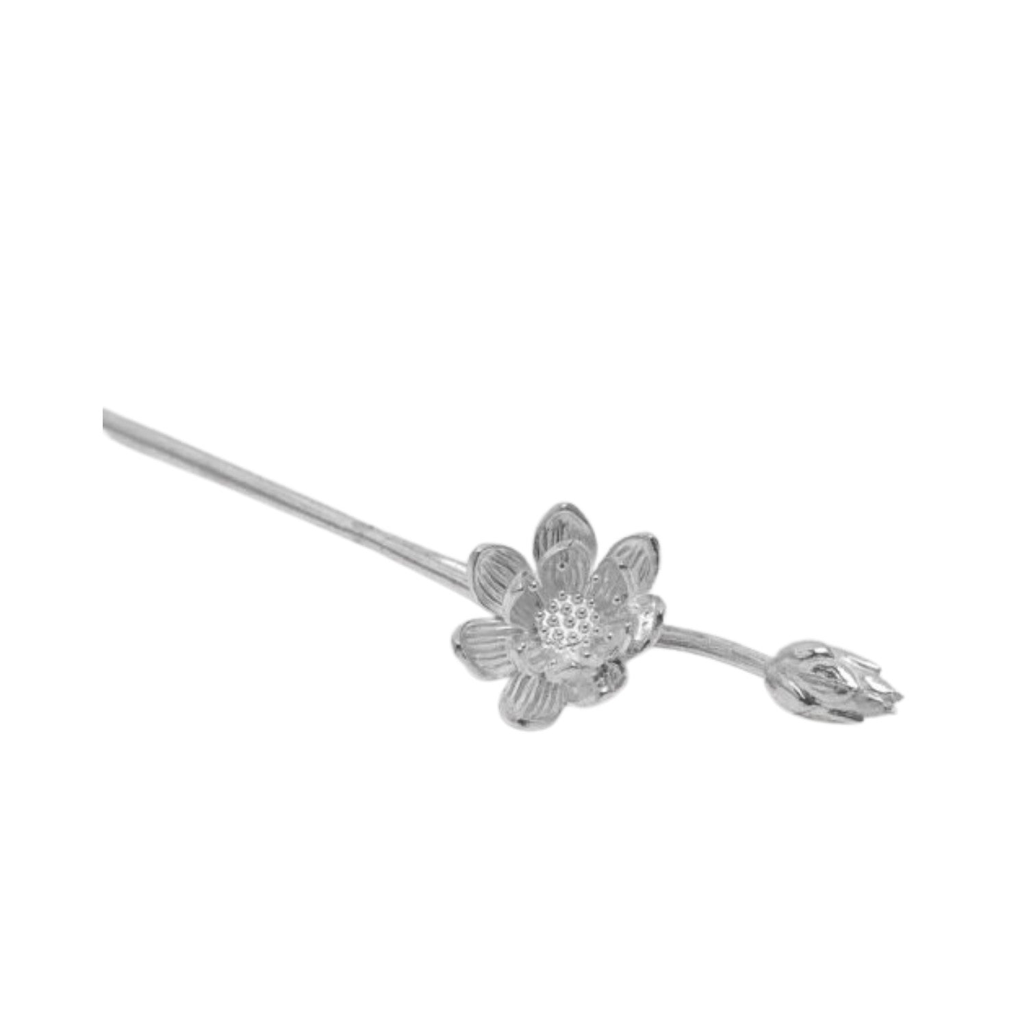 Handcrafted 999 Fine Silver Hair Stick 5