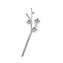 Handcrafted 999 Fine Silver Hair Stick 6