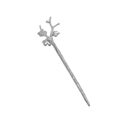 Handcrafted 999 Fine Silver Hair Stick 6