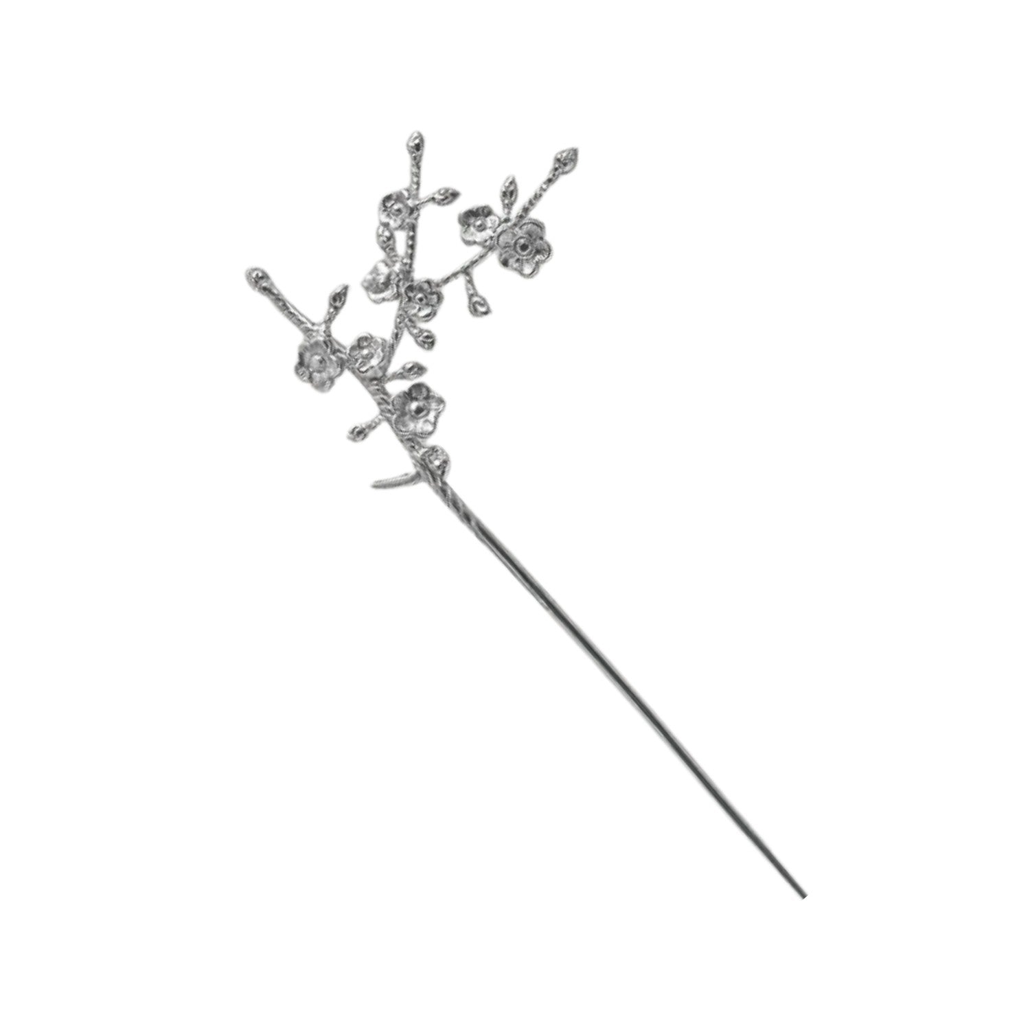 Handcrafted 999 Fine Silver Hair Stick 7