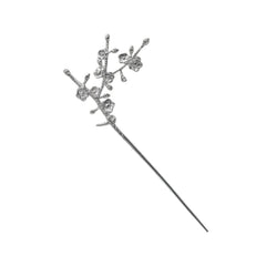 Handcrafted 999 Fine Silver Hair Stick 7