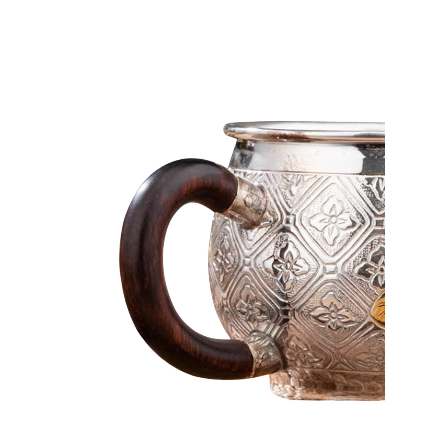 Handcrafted 999 Fine Silver Teacup 1