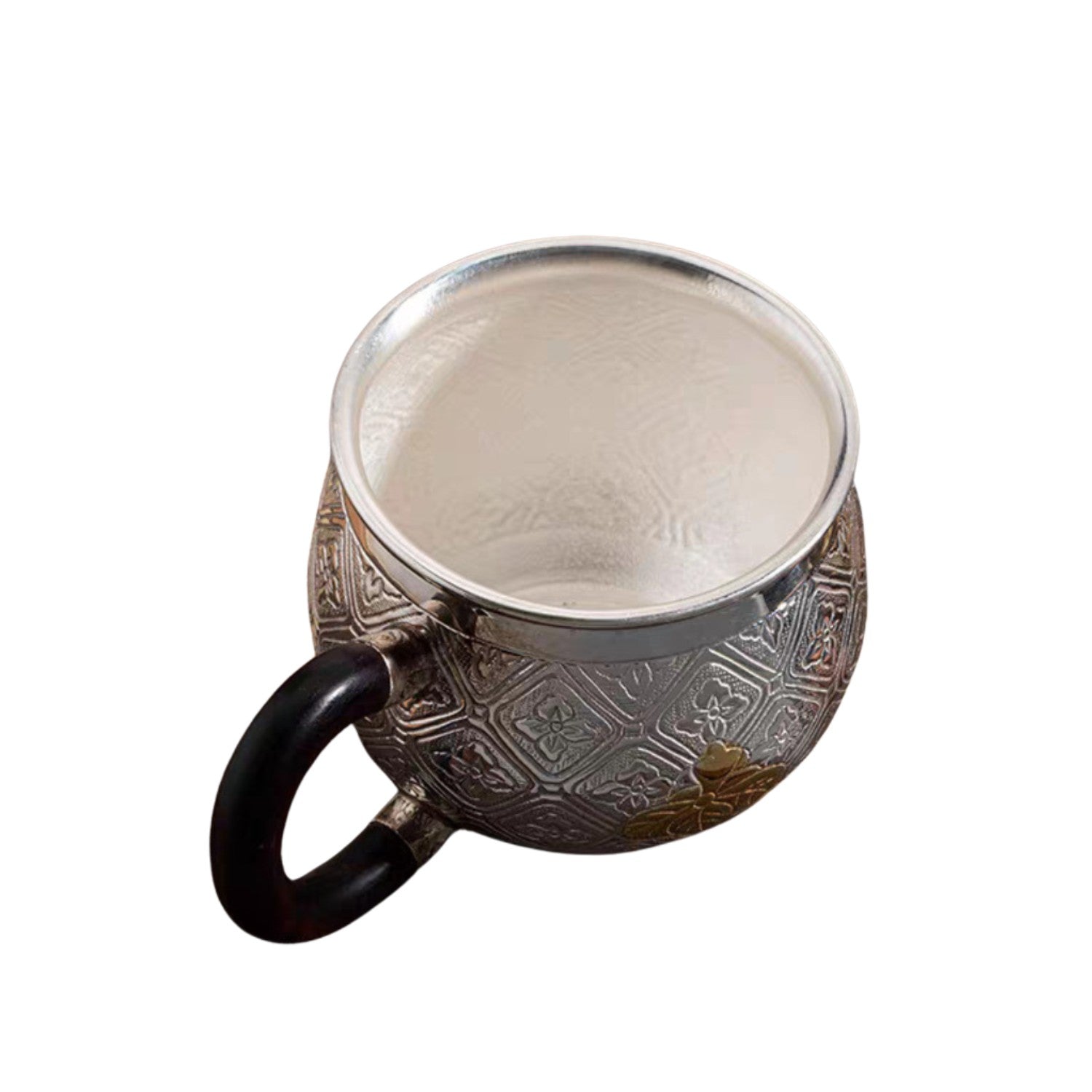 Handcrafted 999 Fine Silver Teacup 1