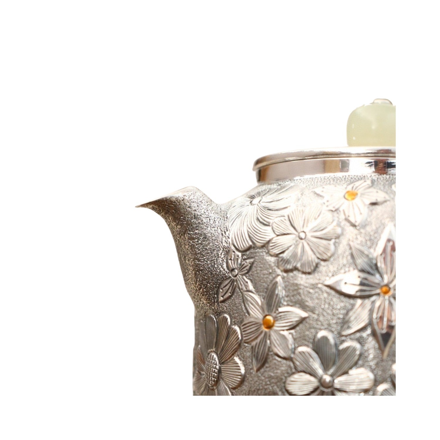 Handcrafted 999 Fine Silver Teapot 1