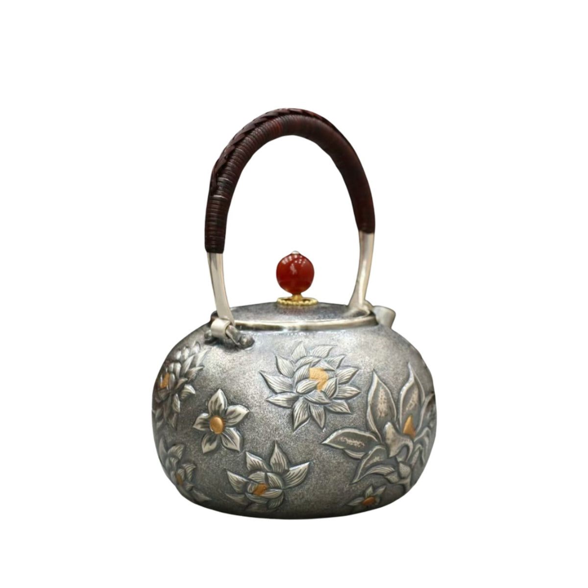Handcrafted 999 Fine Silver Teapot 2