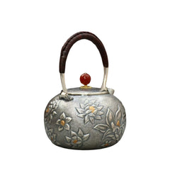 Handcrafted 999 Fine Silver Teapot 2