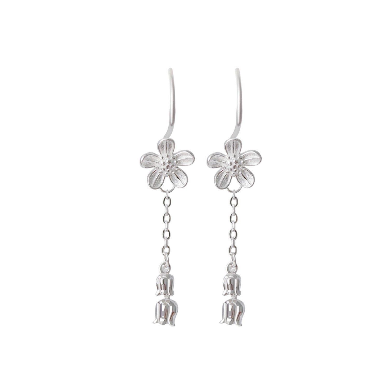 Handcrafted 999 Sterling Silver Earring 62