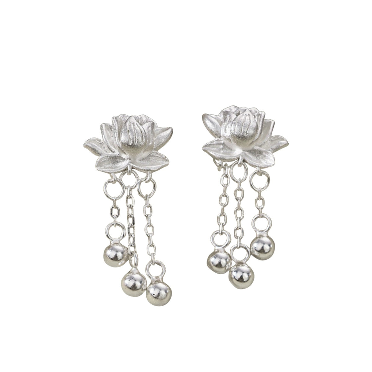 Handcrafted 999 Sterling Silver Earring 63