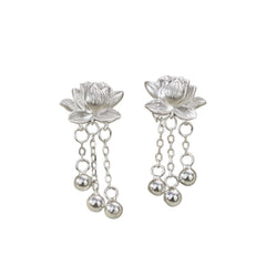 Handcrafted 999 Sterling Silver Earring 63