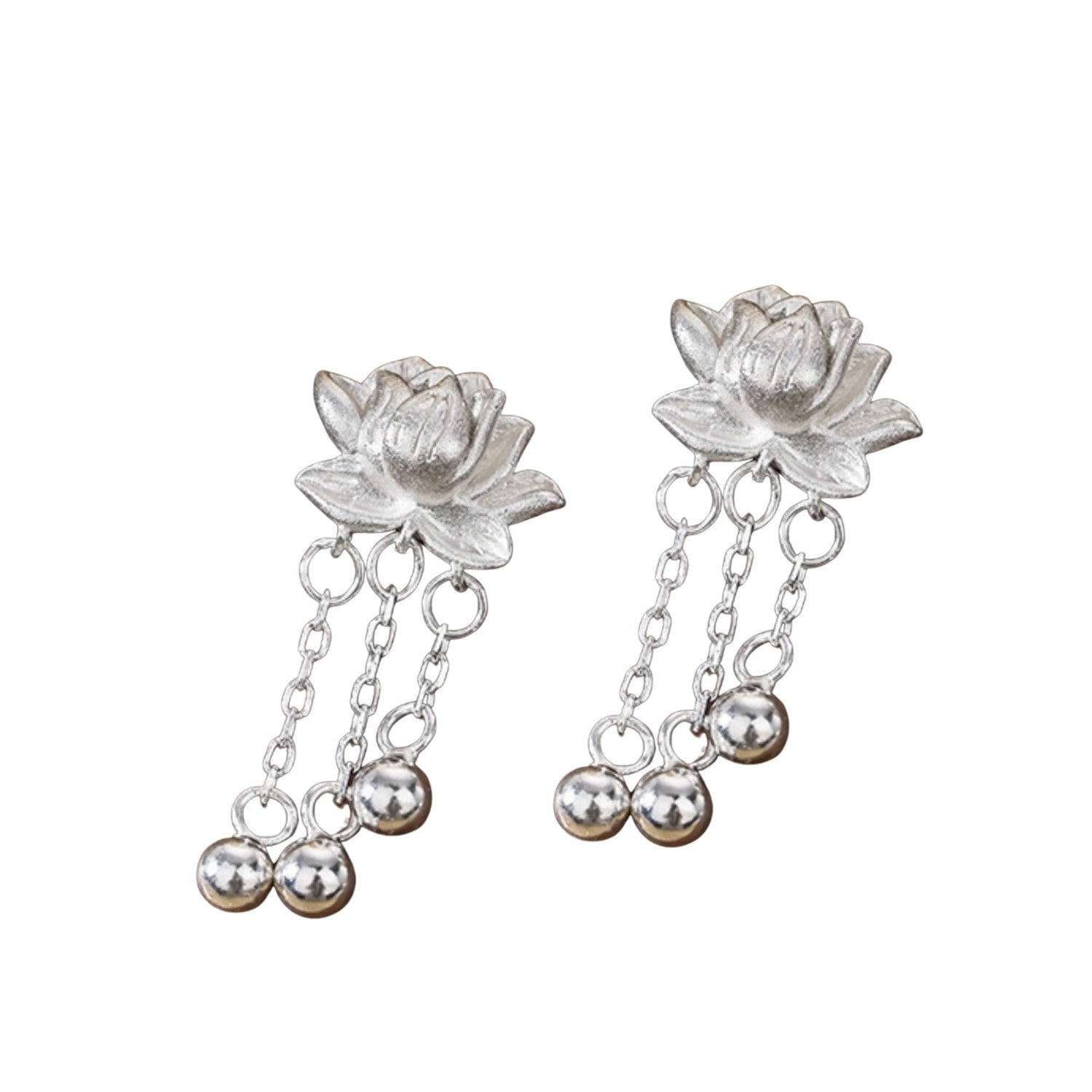 Handcrafted 999 Sterling Silver Earring 63