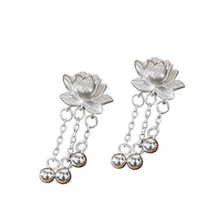 Handcrafted 999 Sterling Silver Earring 63