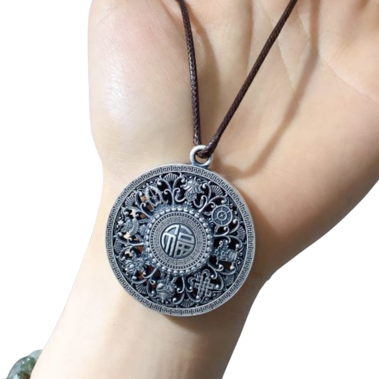 Handcrafted 999 Sterling Silver Pendant 90