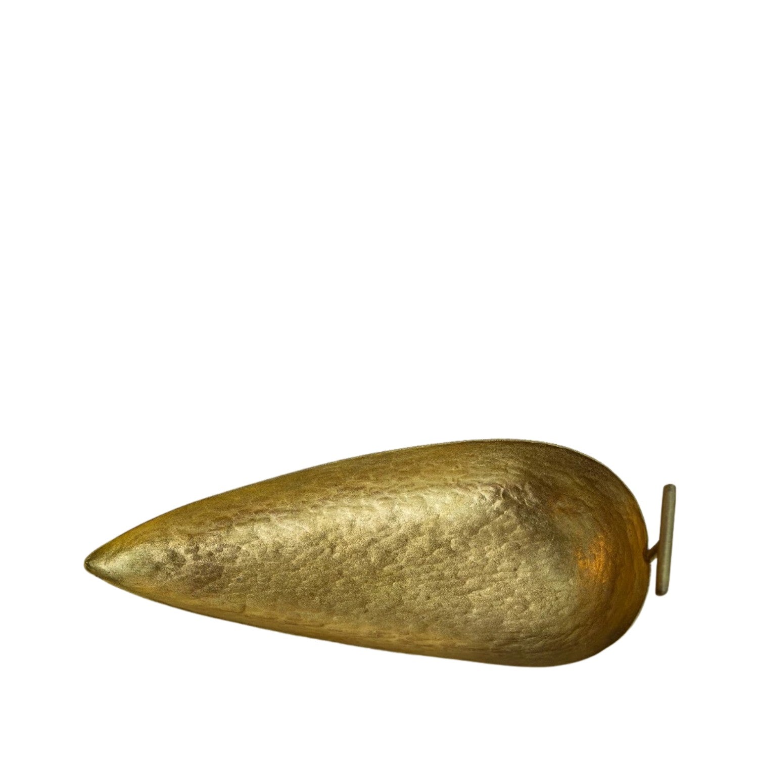 Handcrafted Bamboo Leaf Shaped Plate Made Of Pure Copper