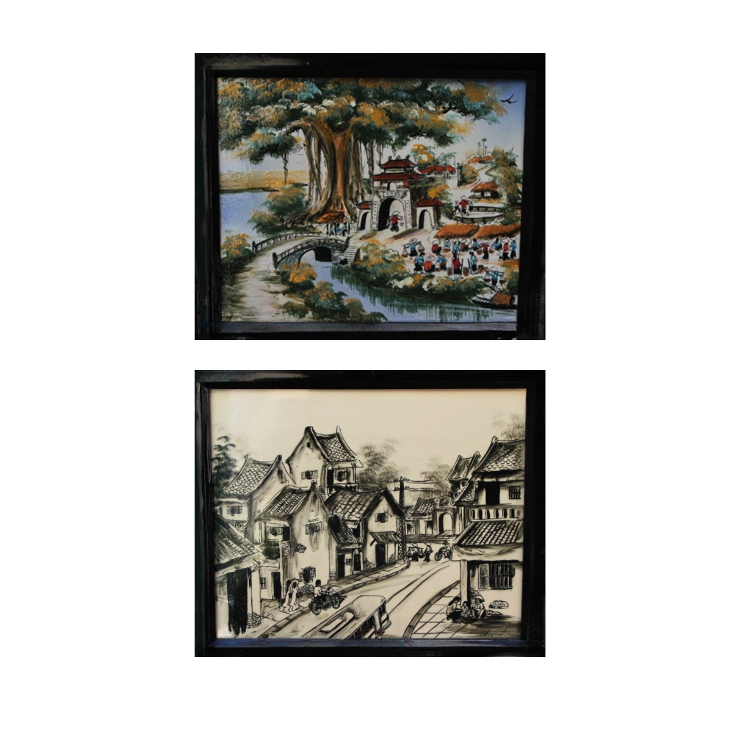 Handcrafted Bat Trang Ceramic Paintings 7