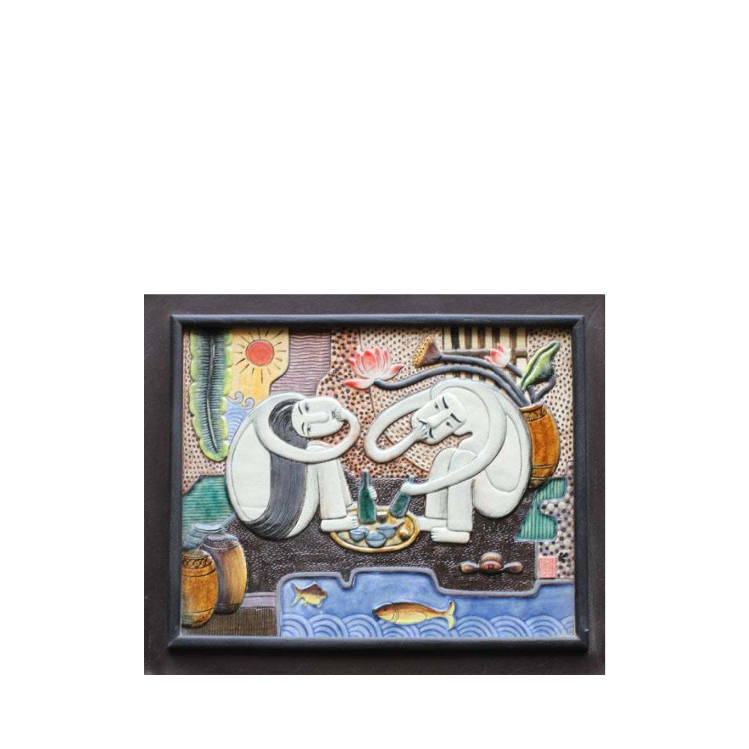 Handcrafted Bat Trang Ceramic Paintings 8