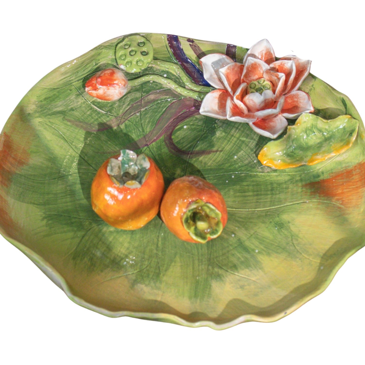 Handcrafted  Bat Trang Ceramic Plates 14